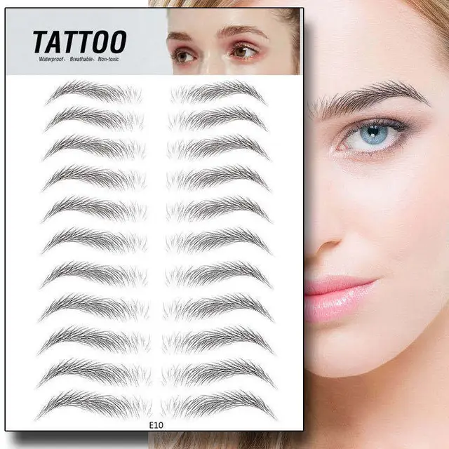 Eyebrow pattern embroidery eyebrow paste E10 - Shop at LoveMi