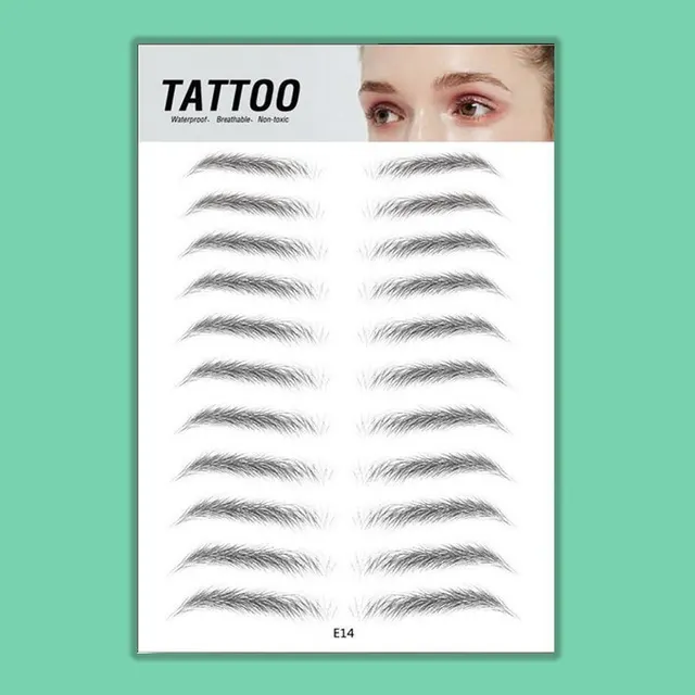 Eyebrow pattern embroidery eyebrow paste E14 - Shop at LoveMi