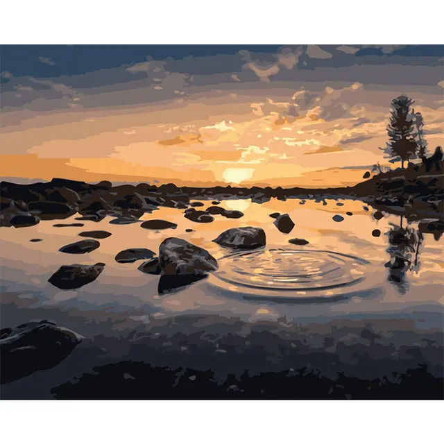 DIY painting digital set landscape multi image 17Style - Shop at LoveMi