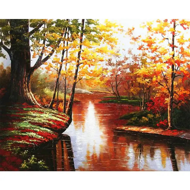 DIY painting digital set landscape multi image 25Style - Shop at LoveMi