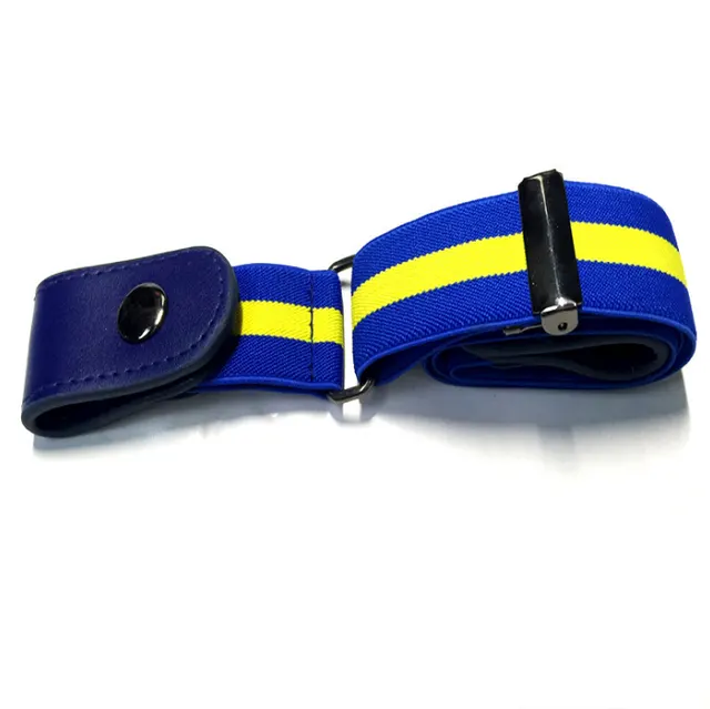 Buckle Free Belt For Jean Pants,Dresses,No Buckle Stretch Elastic Waist Belt For Women/Men,No Bulge,No Hassle Waist Belt Blue Yellow - Shop at LoveMi
