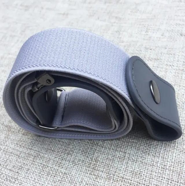 Buckle Free Belt For Jean Pants,Dresses,No Buckle Stretch Elastic Waist Belt For Women/Men,No Bulge,No Hassle Waist Belt Gray - Shop at LoveMi