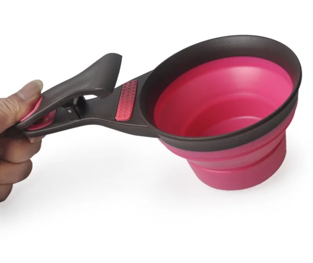 R&L Pet Bowl 3 in 1 Scoop, Serve and Seal Pink - Shop at LoveMi