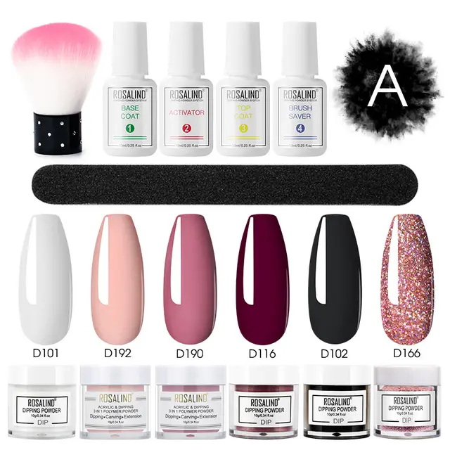 No bake Lamp Moisturizing Powder Full Set of French Nail Gglitter - Shop at LoveMi