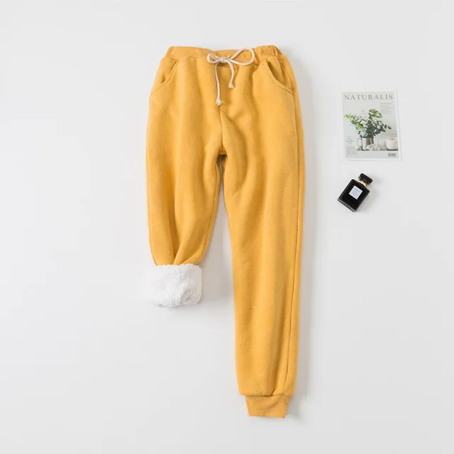 Comfy Premium Cashmere Warm Pant Yellow - Shop at LoveMi