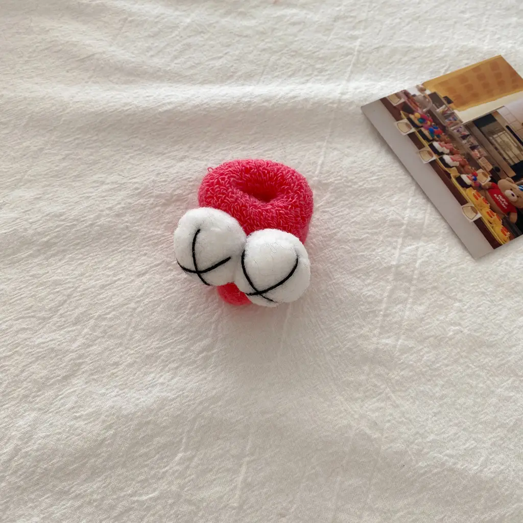 Female candy color hair tie - Rose Red