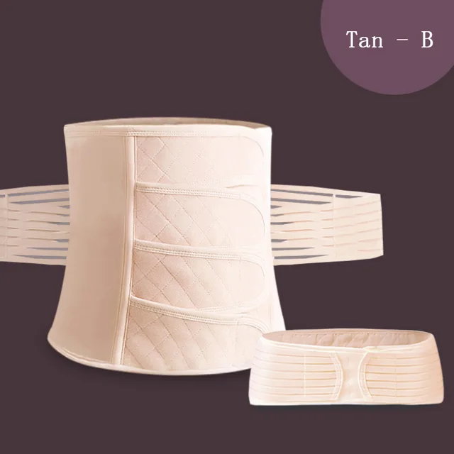 Adjustable Postpartum Abdominal Band Breathable Pregnant Band Corset Postpartum Girdle Recovery Corset Women Slimming Shape Tan - Shop at LoveMi
