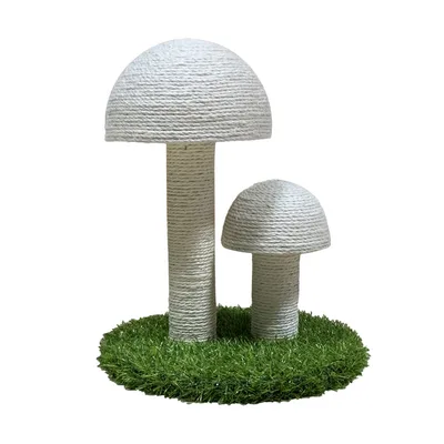 Natural linen mushroom scratching post 5Style - Shop at LoveMi