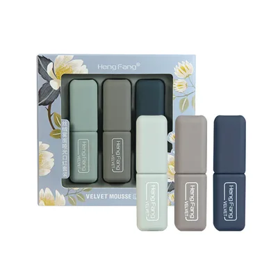 Fall winter Velvet Matte matte Morandi lipstick set Grey - Shop at LoveMi