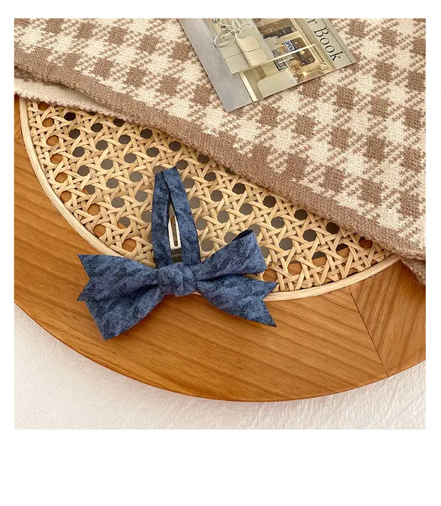 French check headband Hairpin Blue - Shop at LoveMi