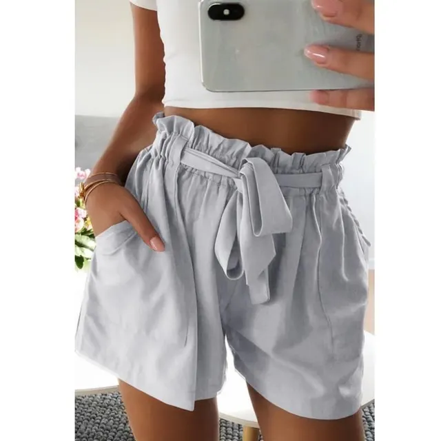 A shAped short with eAr edge 5 size 6 color women's stock Grey - Shop at LoveMi