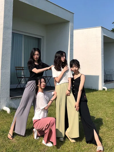 Wide leg pants Raspberry Powder - Shop at LoveMi