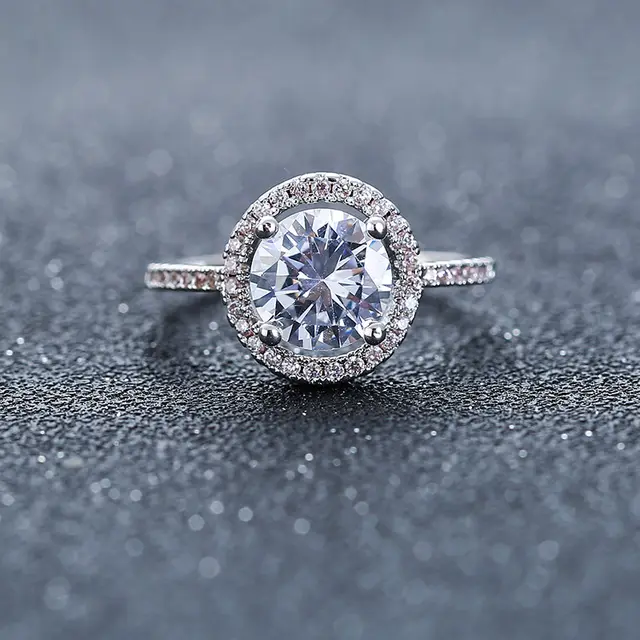 Wedding Engagement Ring Factory zircon ring Nvjie paktong explosion of Europe Default - Shop at LoveMi