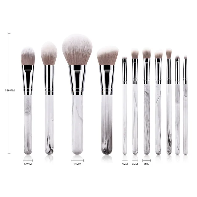 11 makeup brush sets White - Shop at LoveMi