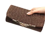 rls Wedding Clutches Handbag Chain Shoulder Bag Bolsas Mujer - Brown