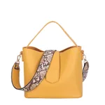 Vintage one-shoulder messenger handbag - Yellow