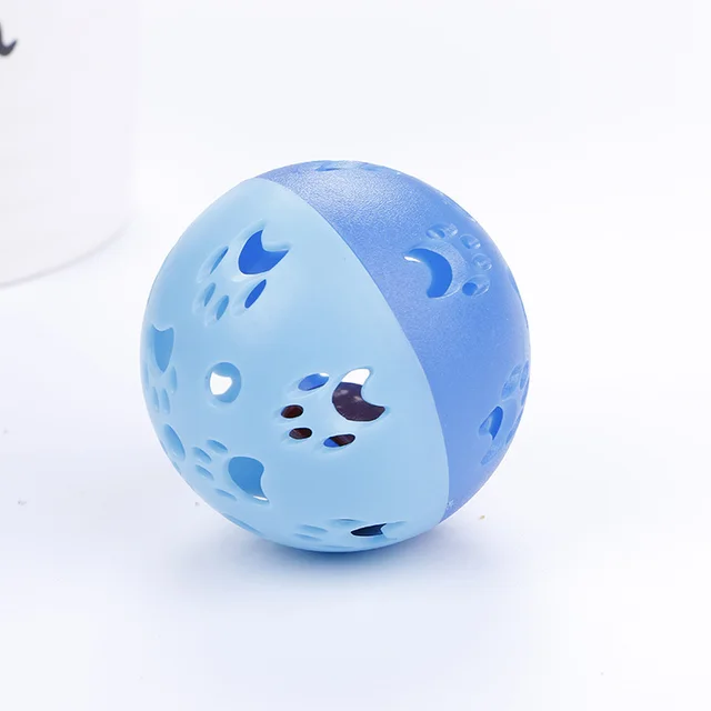 Pet cat toy hollow ball pet plastic ball Blue - Shop at LoveMi