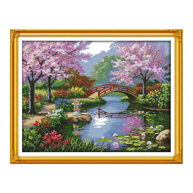 5D Diamond Painting Frühling am Fluss A 11Ct4 Shares - Shop at LoveMi