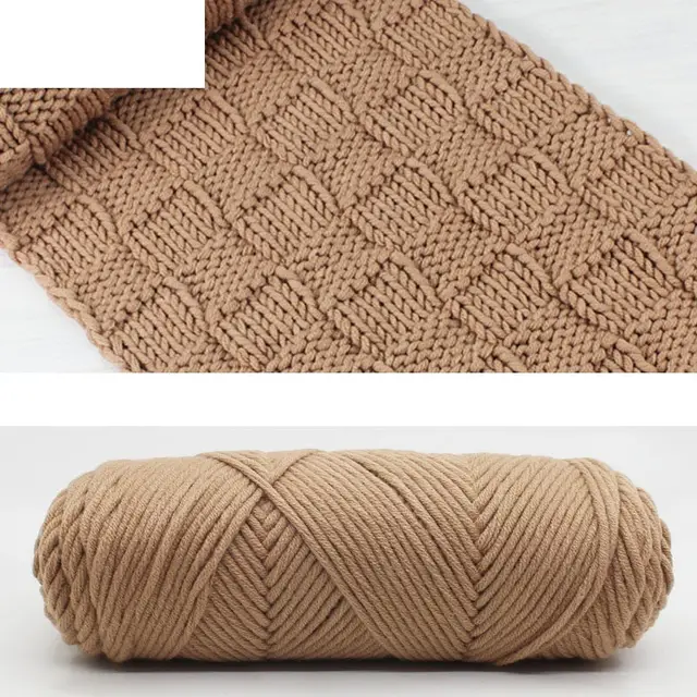 Hand knitted scarf line Khaki - Shop at LoveMi