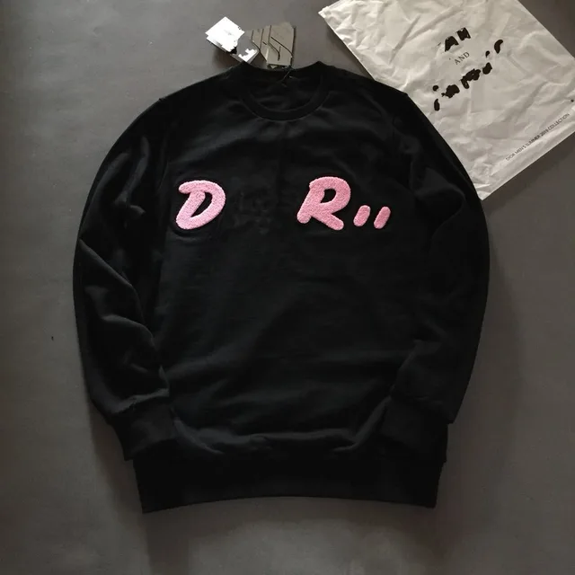 The latest autumn and winter embroidery sweater Black - Shop at LoveMi