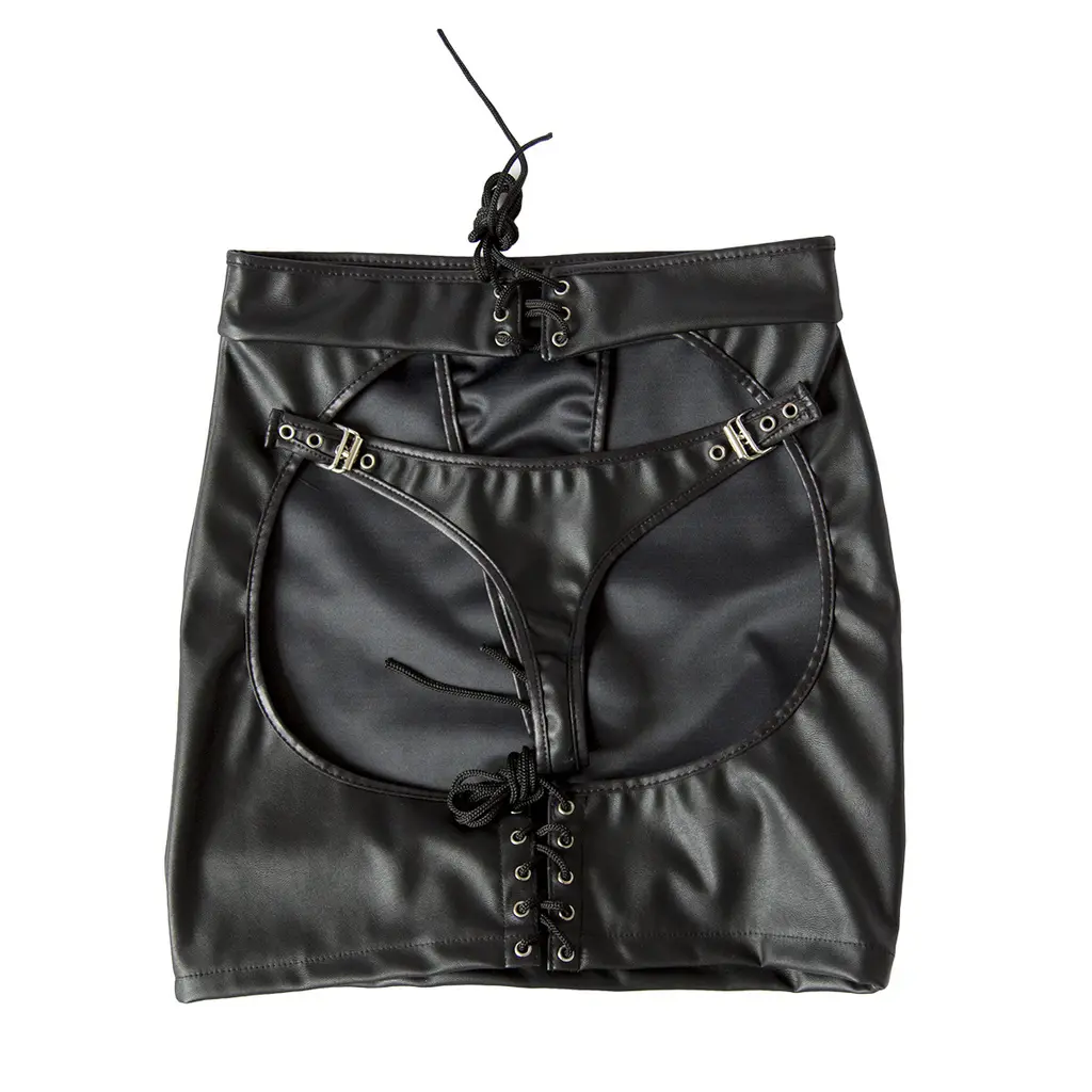 Erotic lingerie bondage panties - Black