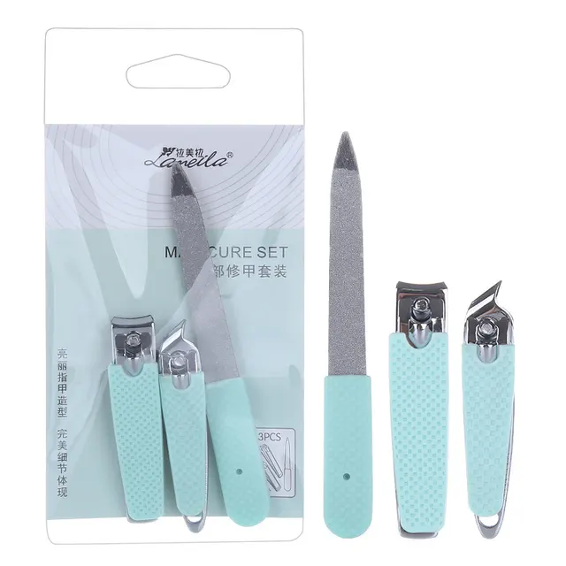 Stainless steel manicure nail clippers Blue - Shop at LoveMi
