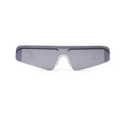 Rimless women's sunglasses with powder film White Mercury - Shop at LoveMi