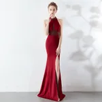 Banquet evening dress - Claret-M