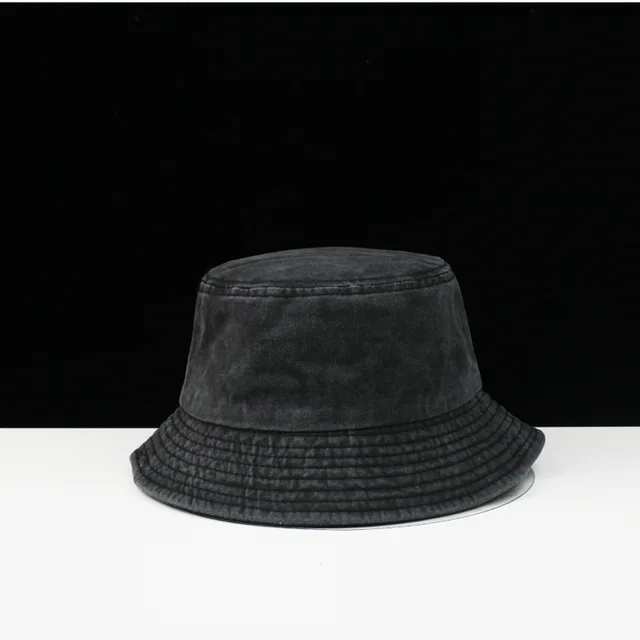 Do the old washed denim fisherman hat Black - Shop at LoveMi