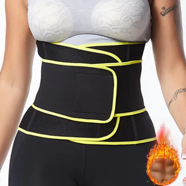 Sports waistband fitness abdomen belt Black Green - Shop at LoveMi