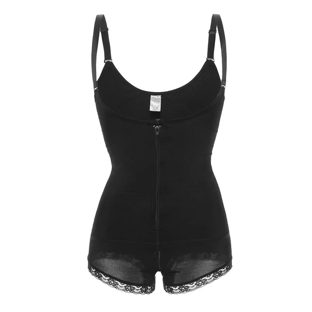 Belly reduction corset corset one piece bodysuit Black - Shop at LoveMi