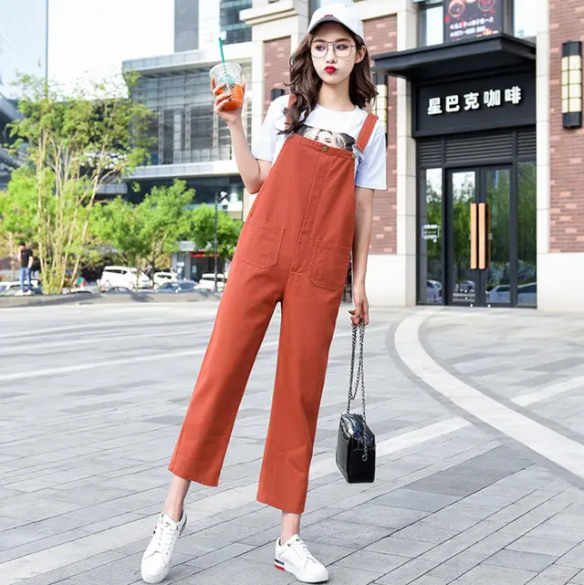 Loose Casual Bodysuit Orange - Shop at LoveMi