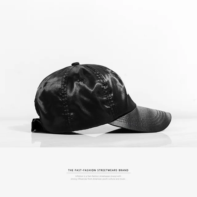 INFLATION Fashion Hot Harajuku Buckle Letter Embroidery Snapback Hip Hop Hat Adjustable Couples Baseball Black - Shop at LoveMi