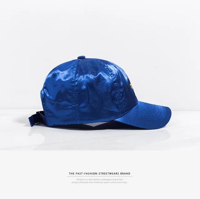 INFLATION Fashion Hot Harajuku Buckle Letter Embroidery Snapback Hip Hop Hat Adjustable Couples Baseball Blue - Shop at LoveMi