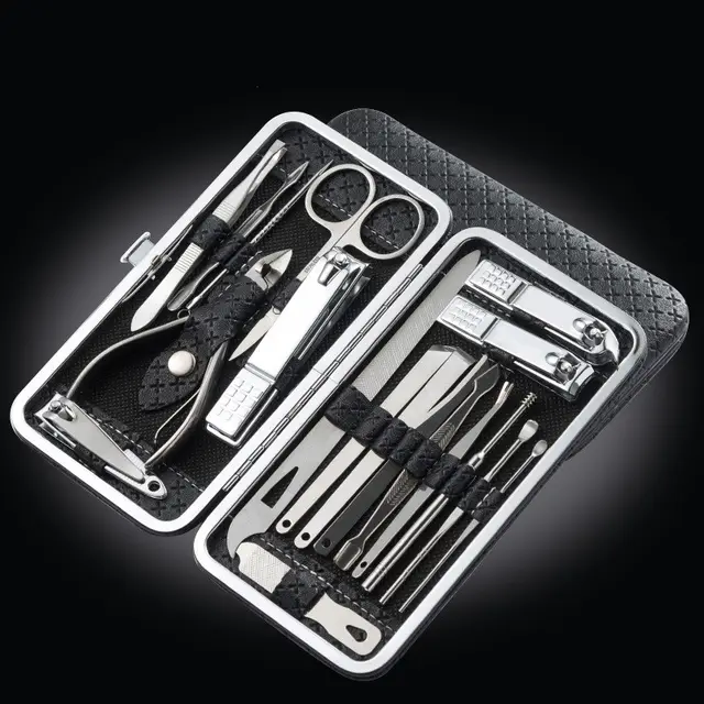 Nail clipper set Black19Piece Set - Shop at LoveMi