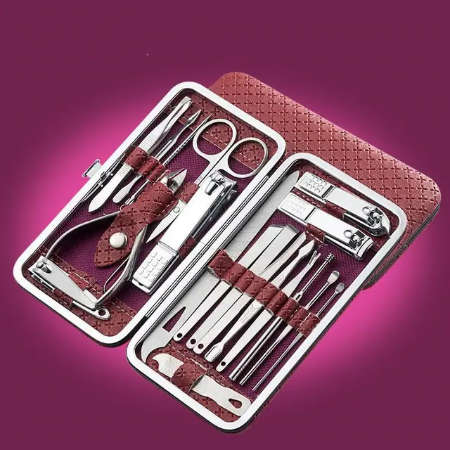 Nail clipper set Red19Piece Set - Shop at LoveMi
