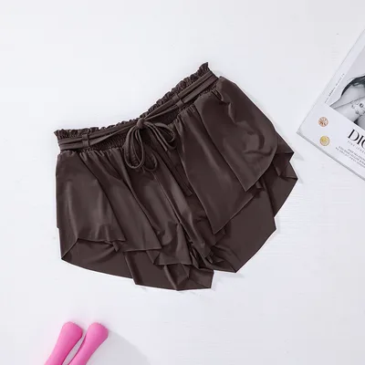 Drawstring running gym pants Coffee - Shop at LoveMi
