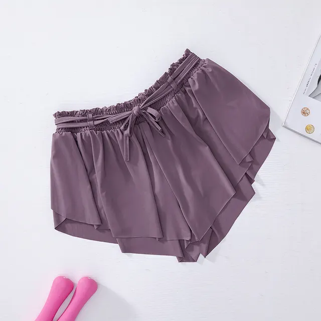 Drawstring running gym pants Purple - Shop at LoveMi