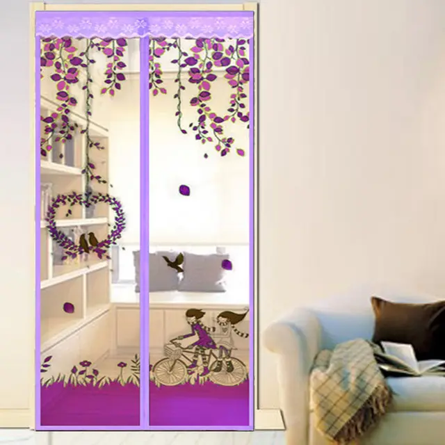 Anti mosquito anti fly door curtain Couple Purple - Shop at LoveMi