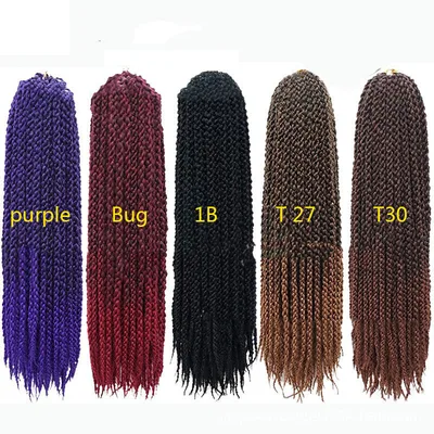 Crochet Braid Hair Synthetic Black Brown Senegalese Twist Crochet Twist Braids For Women 1Style - Shop at LoveMi