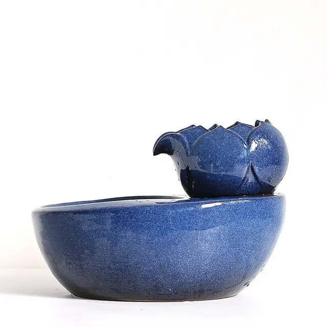 Flowing water fountain, living water cat, feeding water, drinking water artifact Blue Eu - Shop at LoveMi