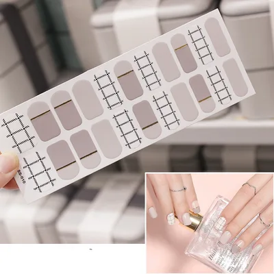 Waterproof Color Christmas Letter Nail Sticker Full Sticker Ss0010 Style - Shop at LoveMi