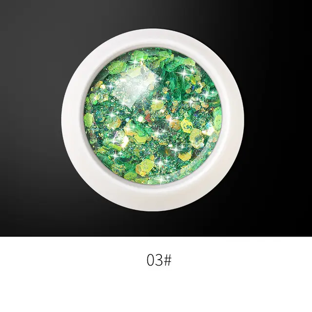 Nail Art Laser Symphony Decorative Sequins Green - Shop at LoveMi