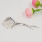 Spring And Summer New Tulip Metal Hairpin - Silver