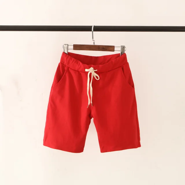 Mid rise solid color track pants Red - Shop at LoveMi