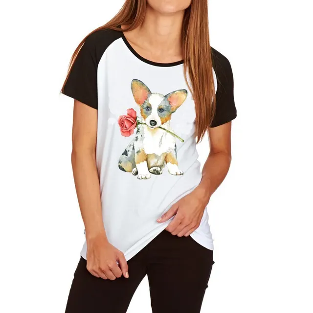 Women's raglan short sleeve T shirt C2 - Shop at LoveMi
