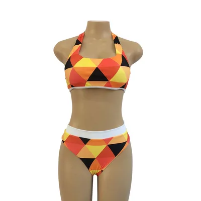 High Waist Vintage Bikini Set Swimsuit Bathing Suit Swimwear For Women M 2 - Shop at LoveMi
