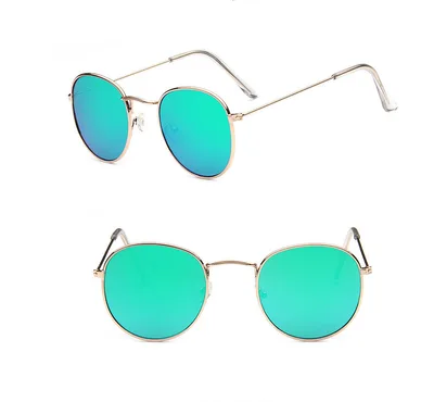Decorative sunglasses classic European and American retro style sunglasses Gold Green - Shop at LoveMi