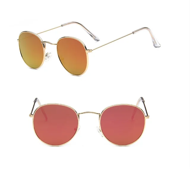 Decorative sunglasses classic European and American retro style sunglasses Gold Red - Shop at LoveMi