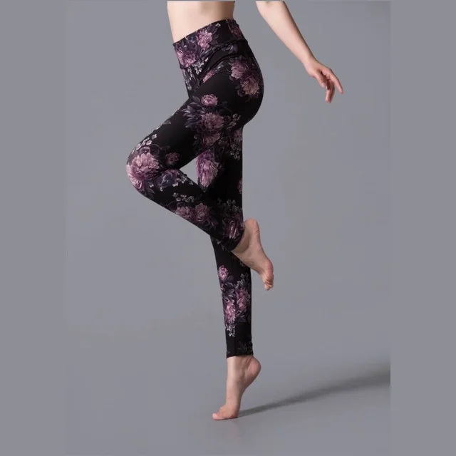 Brushed Printed High Waist Pants Yoga Leggings 8 Style - Shop at LoveMi